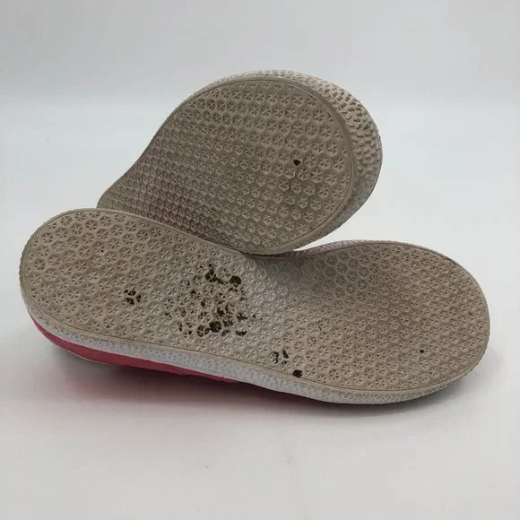 Adidas Kids Athletic Shoes in Pink/White, Size 4.5, Suede, Lightly Flawed - Picture 4 of 7